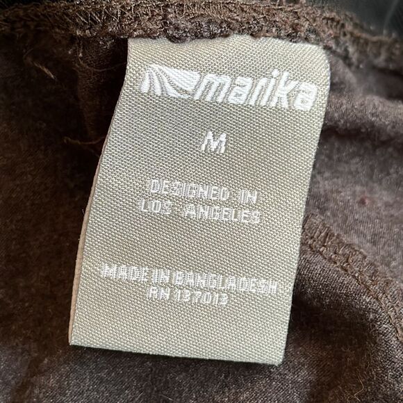 Marika dark gray cotton/polyester/spandex Capri exercise leggings - Picture 5 of 6